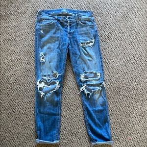 Distressed 7 for all mankind jeans